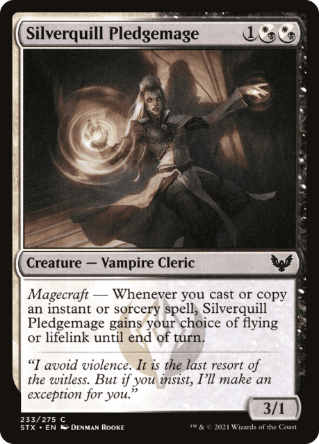 Silverquill Pledgemage (233) — Strixhaven: School of Mages
