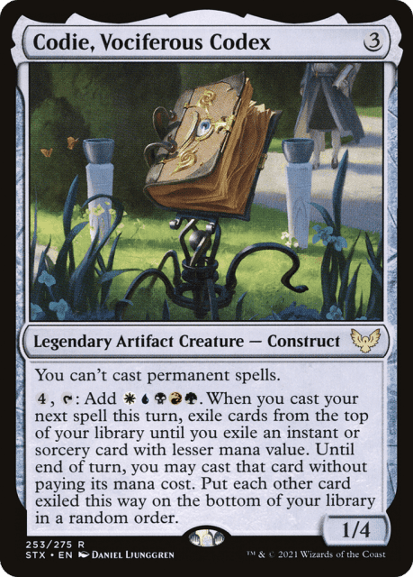 Codie, Vociferous Codex (253) — Strixhaven: School of Mages