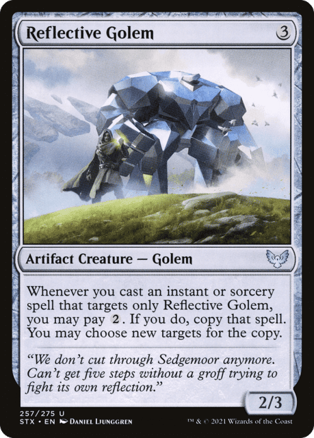 Reflective Golem (257) — Strixhaven: School of Mages