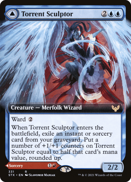 Torrent Sculptor // Flamethrower Sonata (331) — Strixhaven: School of Mages