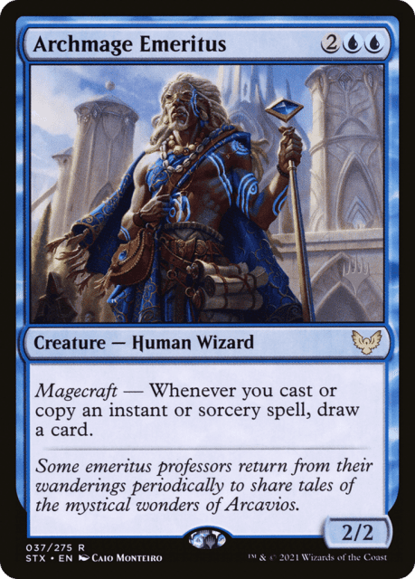 Archmage Emeritus (37) — Strixhaven: School of Mages Promos