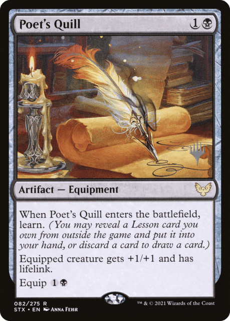 Poet's Quill (82) — Strixhaven: School of Mages Promos