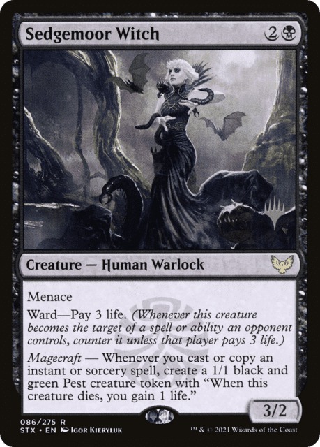 Sedgemoor Witch (86) — Strixhaven: School of Mages Promos