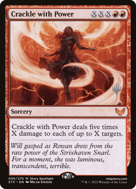 Crackle with Power (95) — Strixhaven: School of Mages Promos