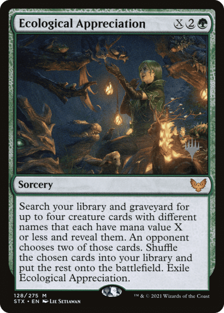 Ecological Appreciation (128) — Strixhaven: School of Mages Promos