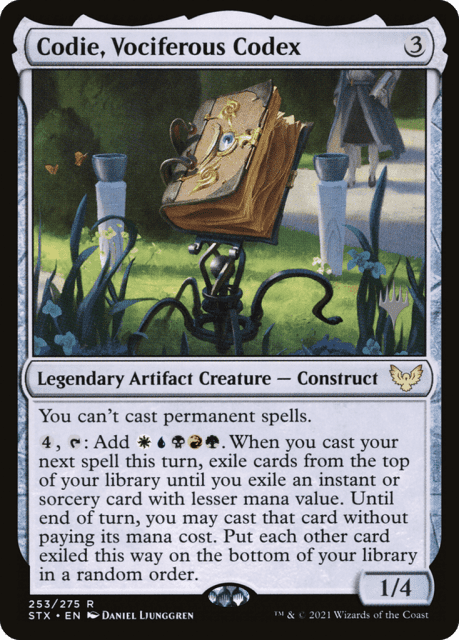 Codie, Vociferous Codex (253) — Strixhaven: School of Mages Promos