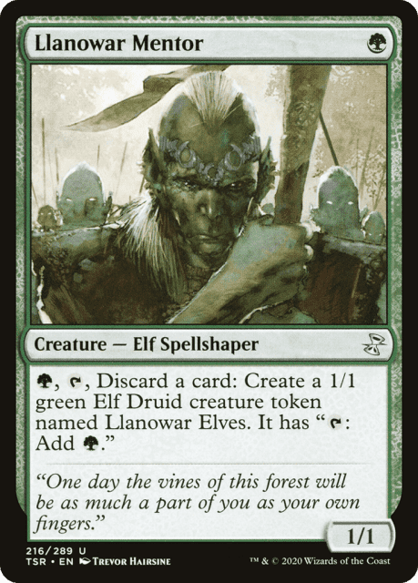 Llanowar Mentor (216) — Time Spiral Remastered