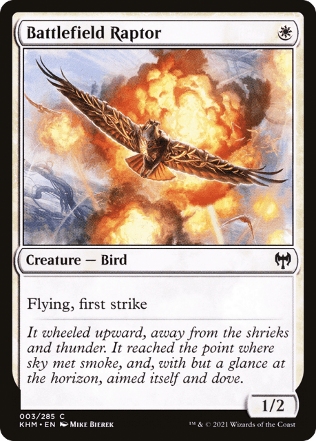 Battlefield Raptor (3) — Kaldheim