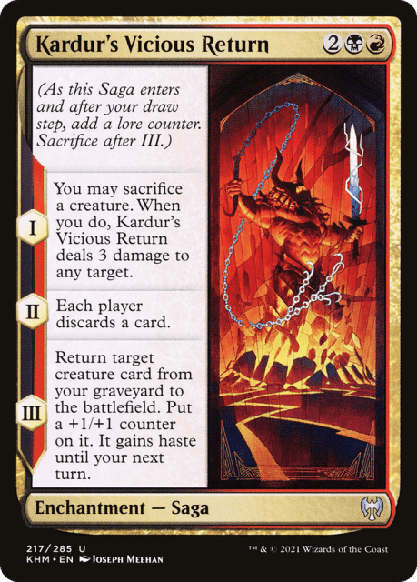 Kardur's Vicious Return (217) — Kaldheim
