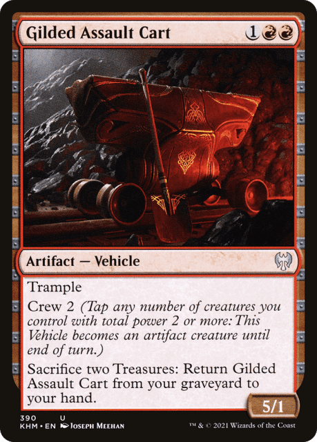 Gilded Assault Cart (390) — Kaldheim
