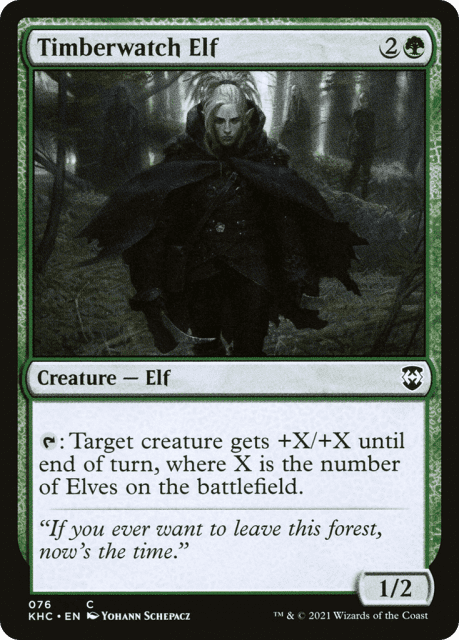 Timberwatch Elf (76) — Kaldheim Commander