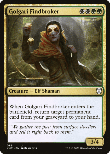 Golgari Findbroker (86) — Kaldheim Commander