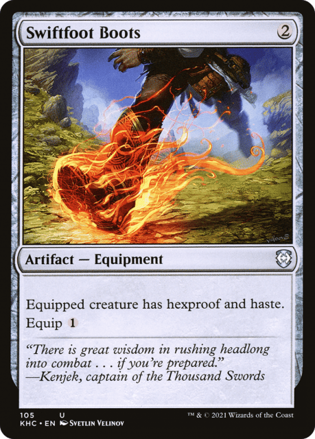 Swiftfoot Boots (105) — Kaldheim Commander