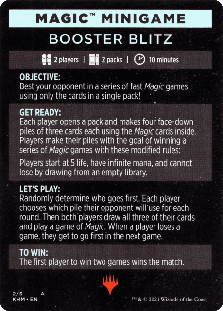 Booster Blitz (2) — Kaldheim Minigames