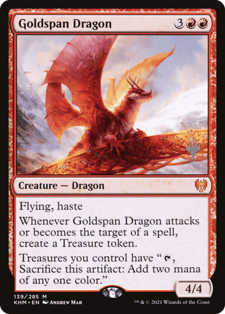 Goldspan Dragon (139) — Kaldheim Promos