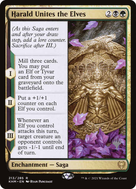 Harald Unites the Elves (213) — Kaldheim Promos