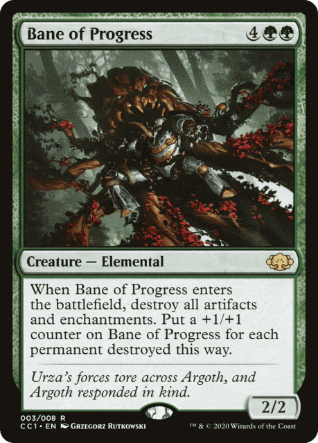 Bane of Progress (3) — Commander Collection: Green
