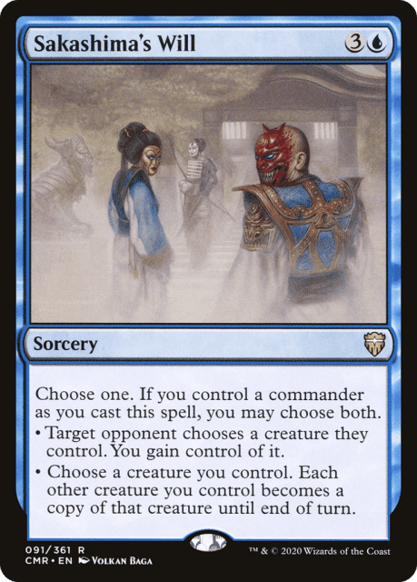 Sakashima's Will (91) — Commander Legends