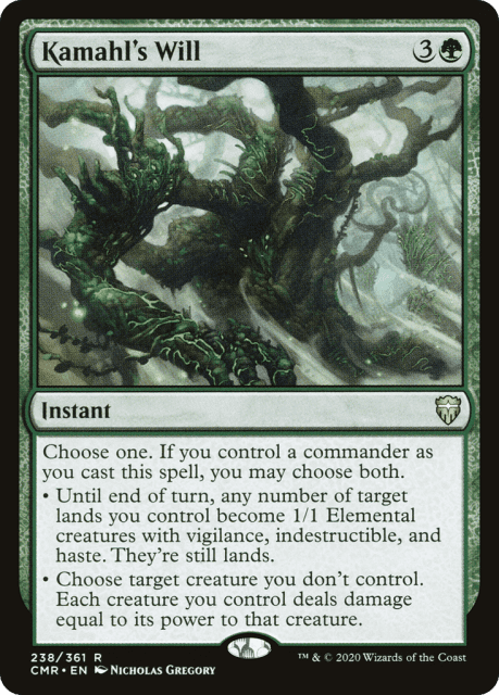 Kamahl's Will (238) — Commander Legends