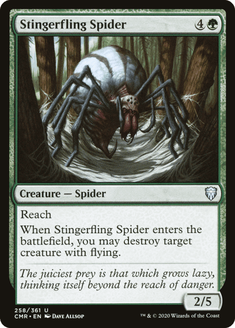Stingerfling Spider (258) — Commander Legends