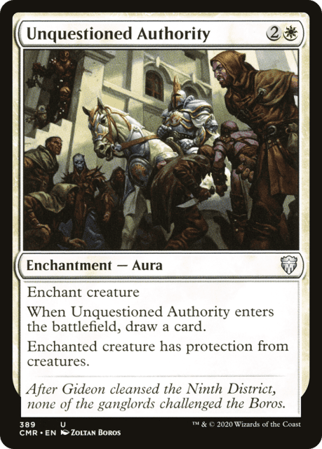 Unquestioned Authority (389) — Commander Legends