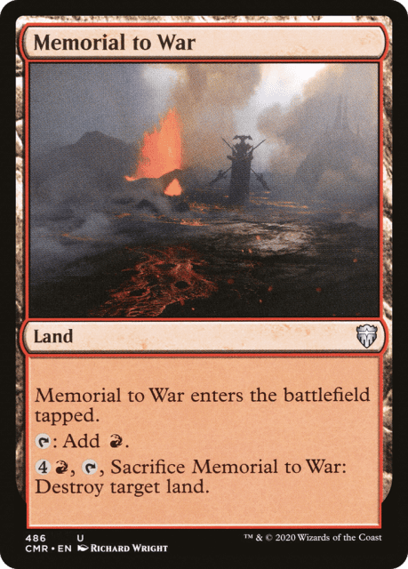 Memorial to War (486) — Commander Legends
