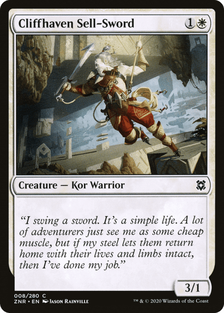 Cliffhaven Sell-Sword (8) — Zendikar Rising