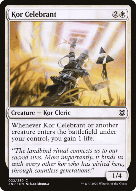 Kor Celebrant (22) — Zendikar Rising