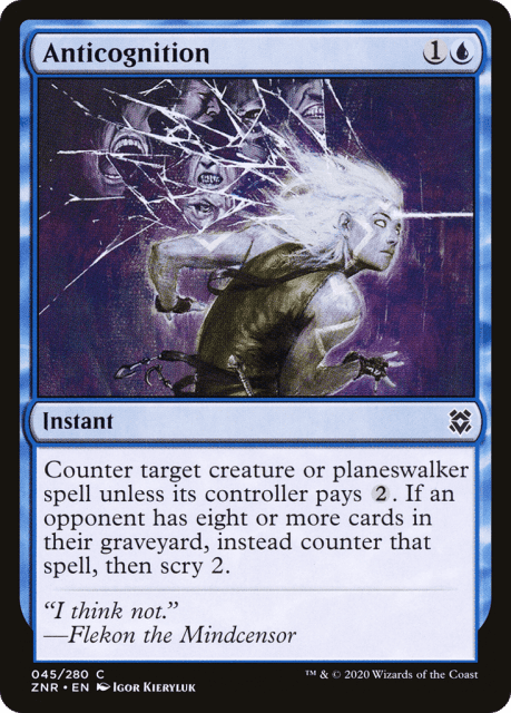 Anticognition (45) — Zendikar Rising