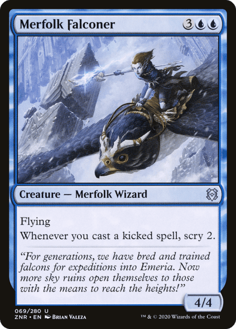 Merfolk Falconer (69) — Zendikar Rising