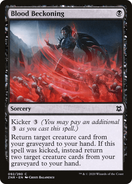 Blood Beckoning (92) — Zendikar Rising