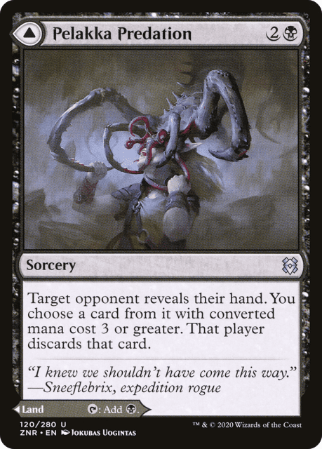 Pelakka Predation // Pelakka Caverns (120) — Zendikar Rising