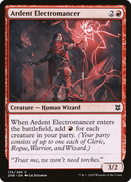 Ardent Electromancer (135) — Zendikar Rising