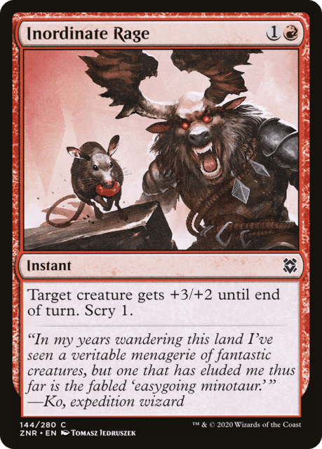 Inordinate Rage (144) — Zendikar Rising