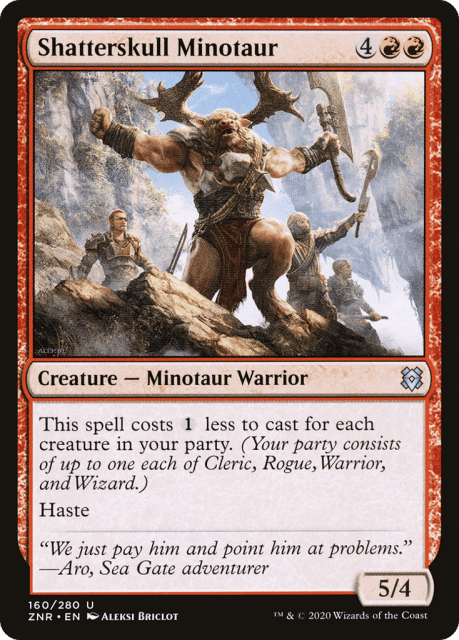 Shatterskull Minotaur (160) — Zendikar Rising