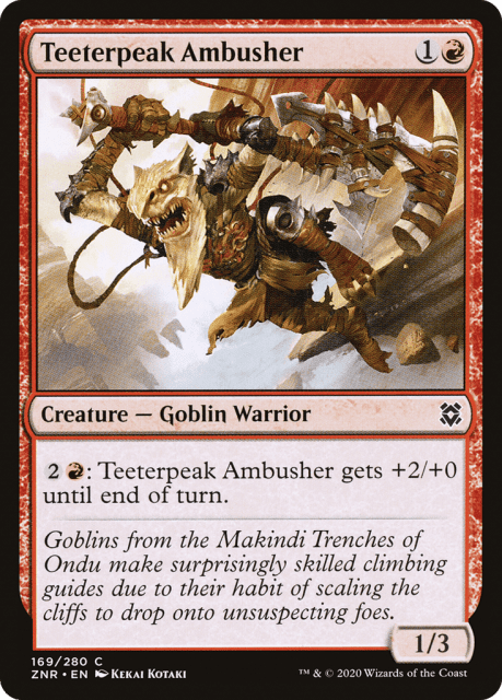 Teeterpeak Ambusher (169) — Zendikar Rising
