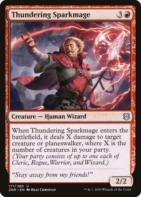 Thundering Sparkmage (171) — Zendikar Rising
