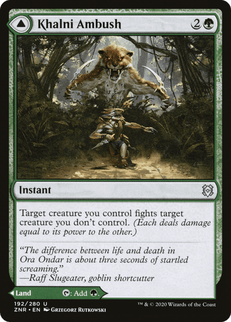 Khalni Ambush // Khalni Territory (192) — Zendikar Rising