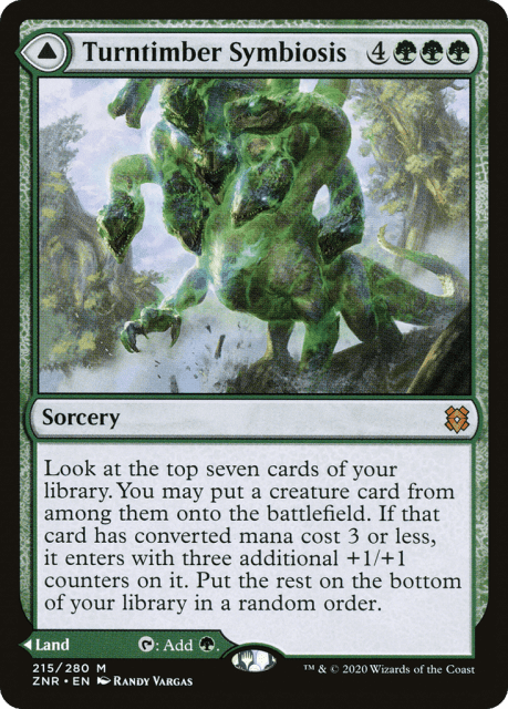 Turntimber Symbiosis // Turntimber, Serpentine Wood (215) — Zendikar Rising