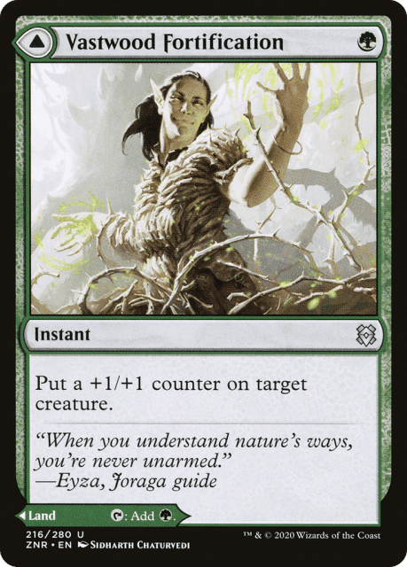Vastwood Fortification // Vastwood Thicket (216) — Zendikar Rising