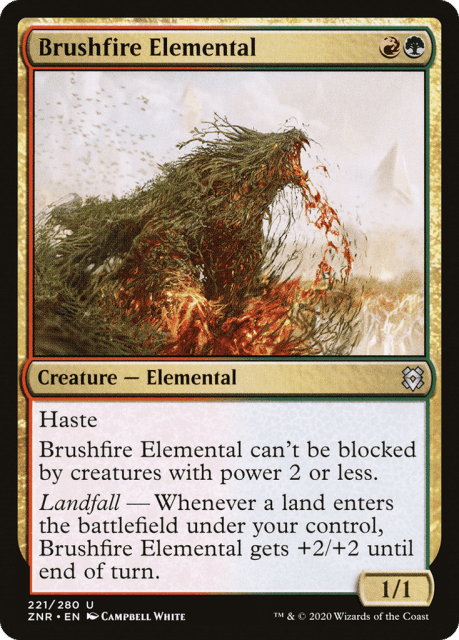 Brushfire Elemental (221) — Zendikar Rising