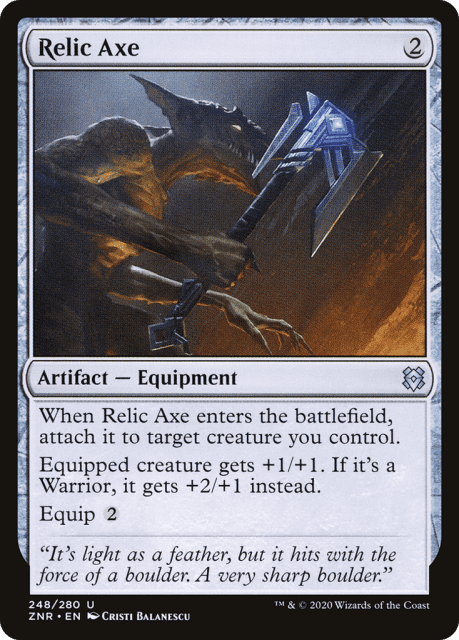 Relic Axe (248) — Zendikar Rising