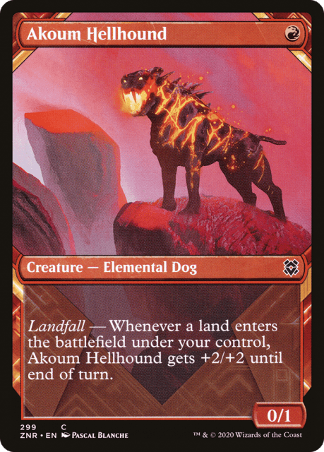 Akoum Hellhound (299) — Zendikar Rising