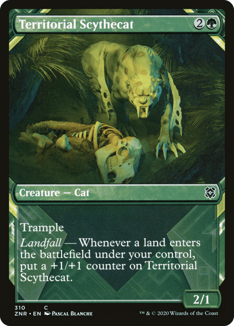 Territorial Scythecat (310) — Zendikar Rising
