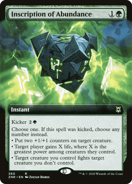 Inscription of Abundance (360) — Zendikar Rising