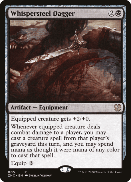 Whispersteel Dagger (5) — Zendikar Rising Commander