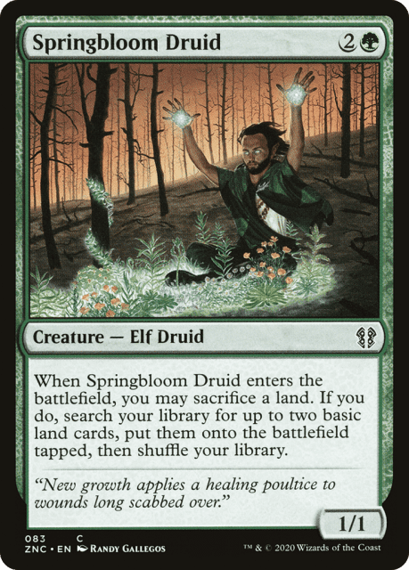 Springbloom Druid (83) — Zendikar Rising Commander