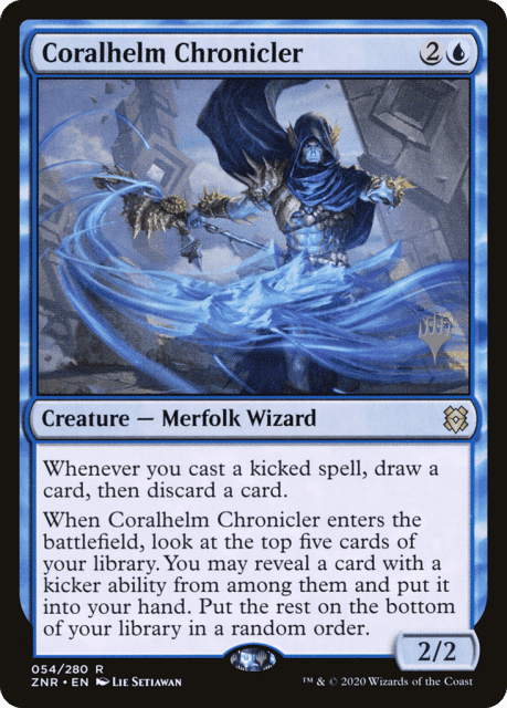 Coralhelm Chronicler (54) — Zendikar Rising Promos