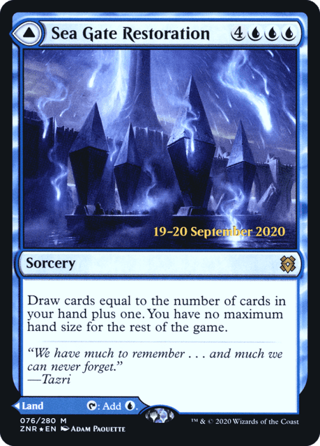 Sea Gate Restoration // Sea Gate, Reborn (76) — Zendikar Rising Promos