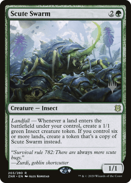 Scute Swarm (203) — Zendikar Rising Promos
